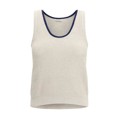 Brunello Cucinelli Beige Cotton Top