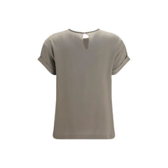 Brunello Cucinelli Beige Elastane Blouse