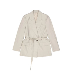 Brunello Cucinelli Beige Elastane Coat - 42