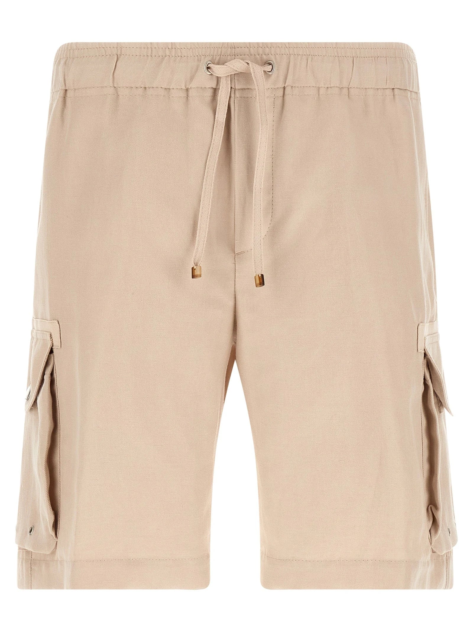 Brunello Cucinelli Beige Linen Bermuda Shorts