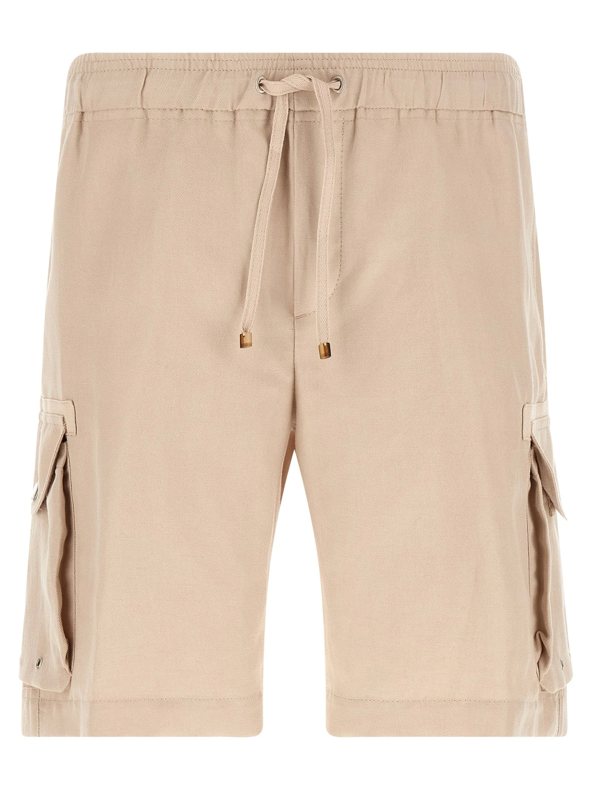 Brunello Cucinelli Beige Linen Bermuda Shorts