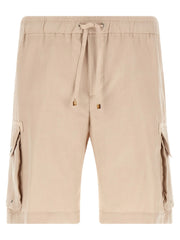 Brunello Cucinelli Beige Linen Bermuda Shorts