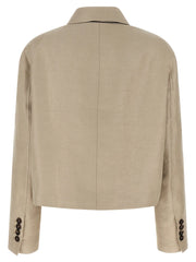 Brunello Cucinelli Beige Linen Blazer - IT44