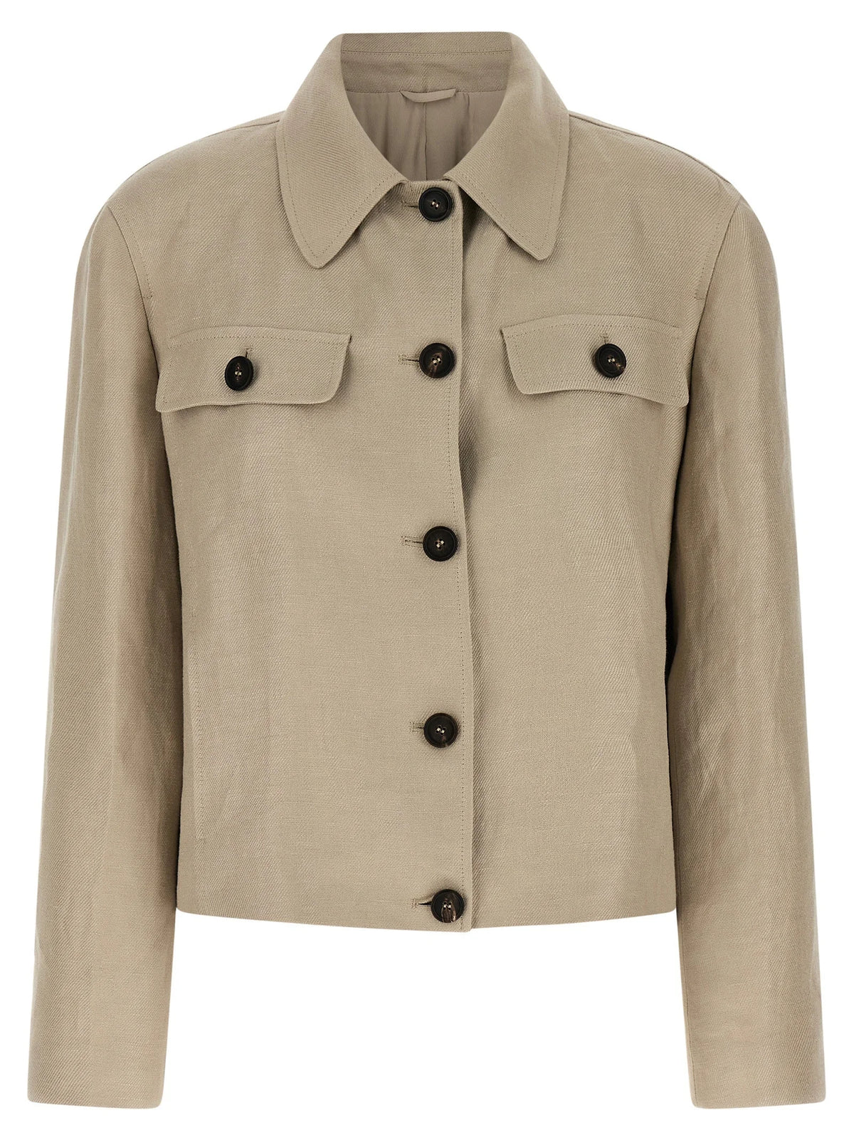 Brunello Cucinelli Beige Linen Blazer - IT44