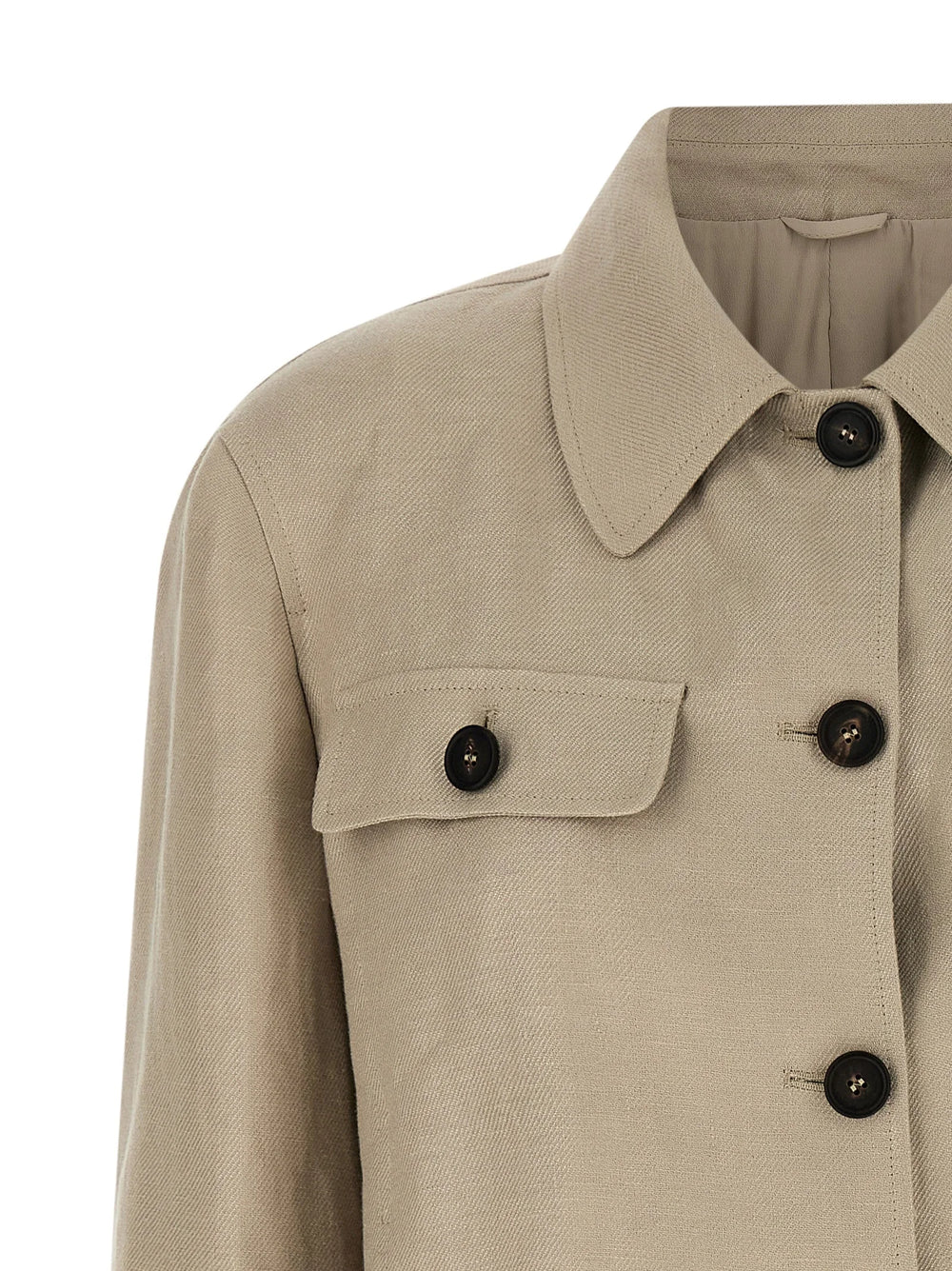 Brunello Cucinelli Beige Linen Blazer - IT44