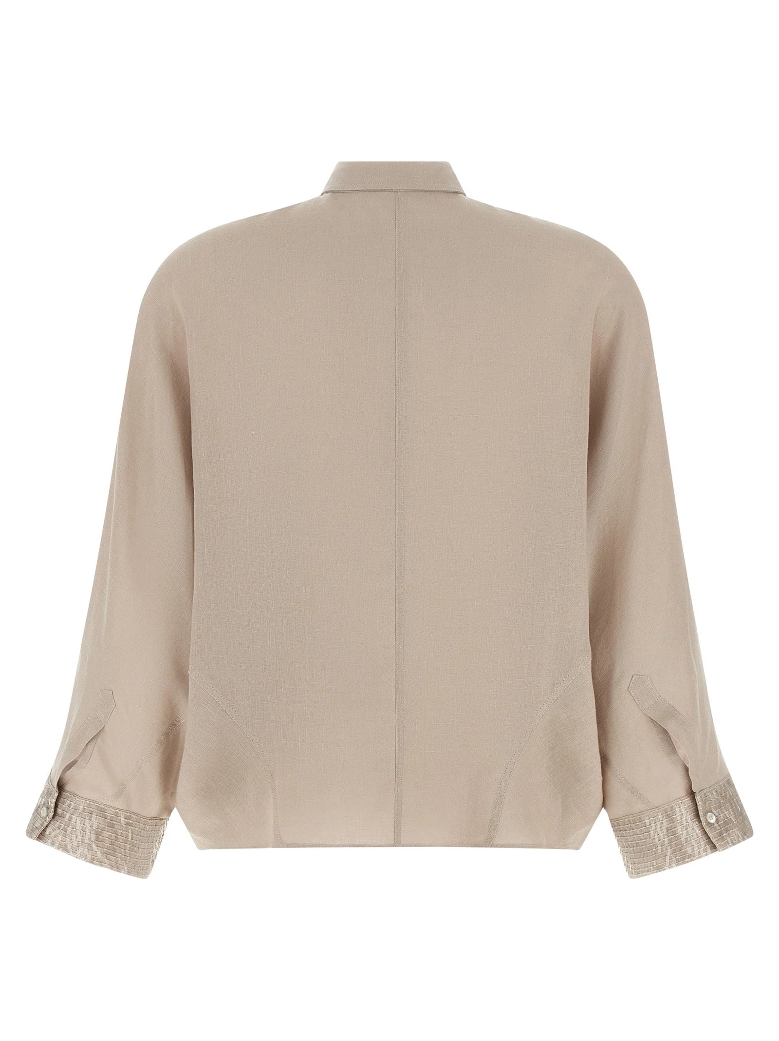 Brunello Cucinelli Beige Linen Blouse - XXS