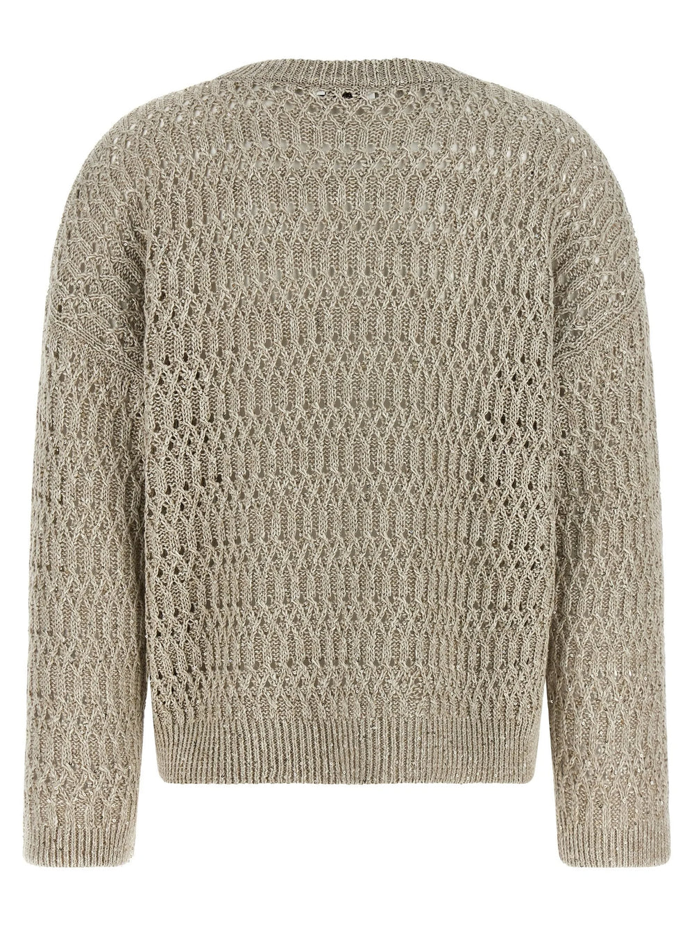 Brunello Cucinelli Beige Linen Cardigan