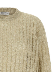 Brunello Cucinelli Beige Linen Cardigan