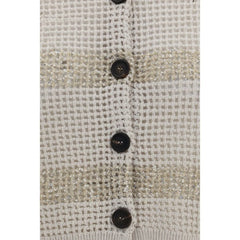 Brunello Cucinelli Beige Linen Cardigan - S