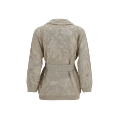 Brunello Cucinelli Beige Linen Cardigan - S