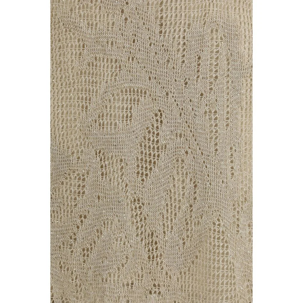 Brunello Cucinelli Beige Linne Casual Klänning