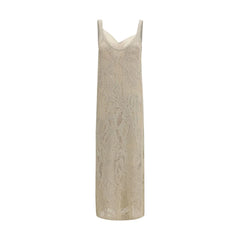 Brunello Cucinelli Beige Linen Casual Dress - M