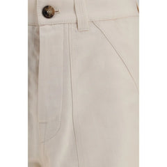 Brunello Cucinelli Beige Linen Casual Pants