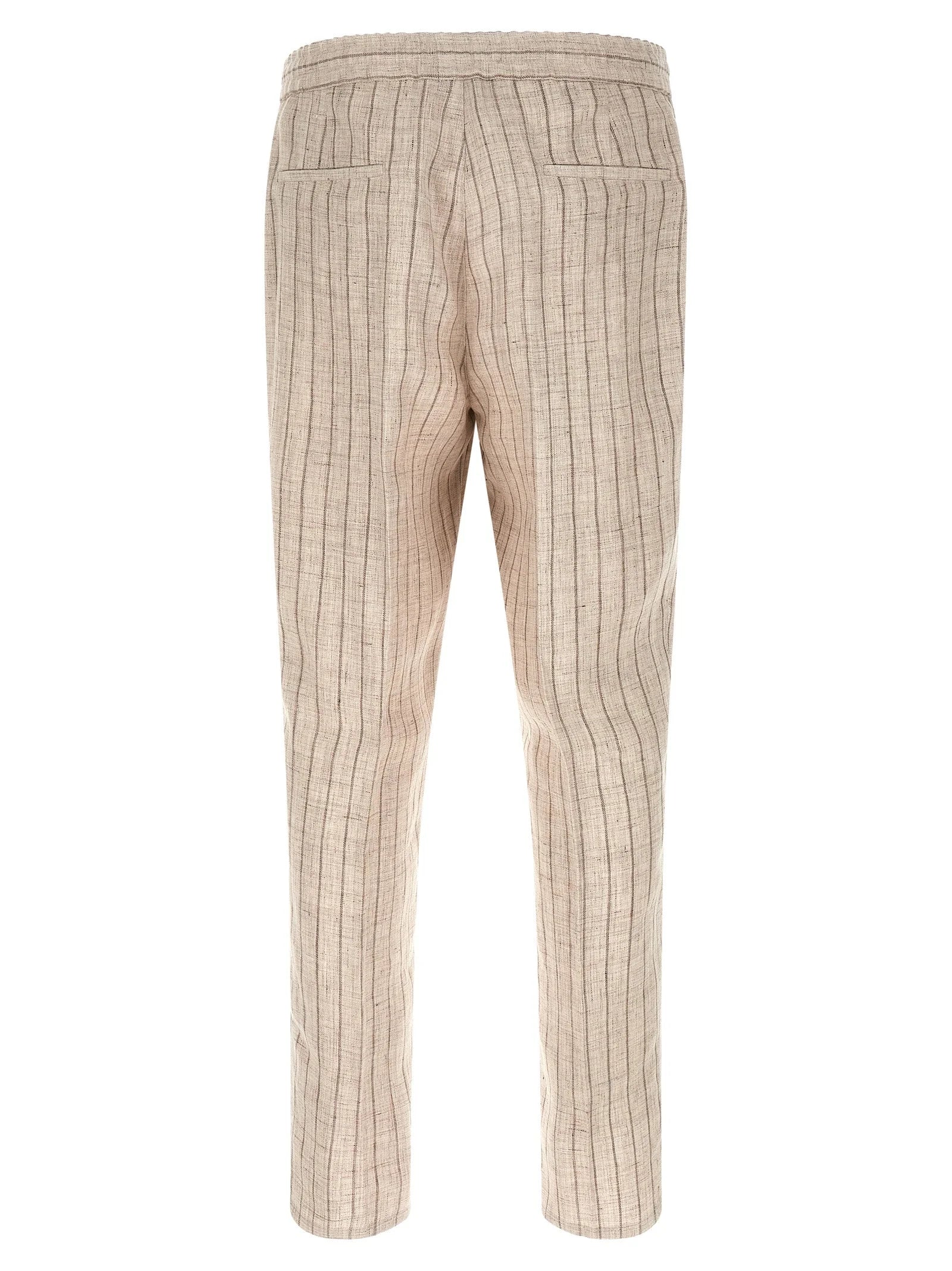 Brunello Cucinelli Beige Linen Casual Pants - IT50 | L