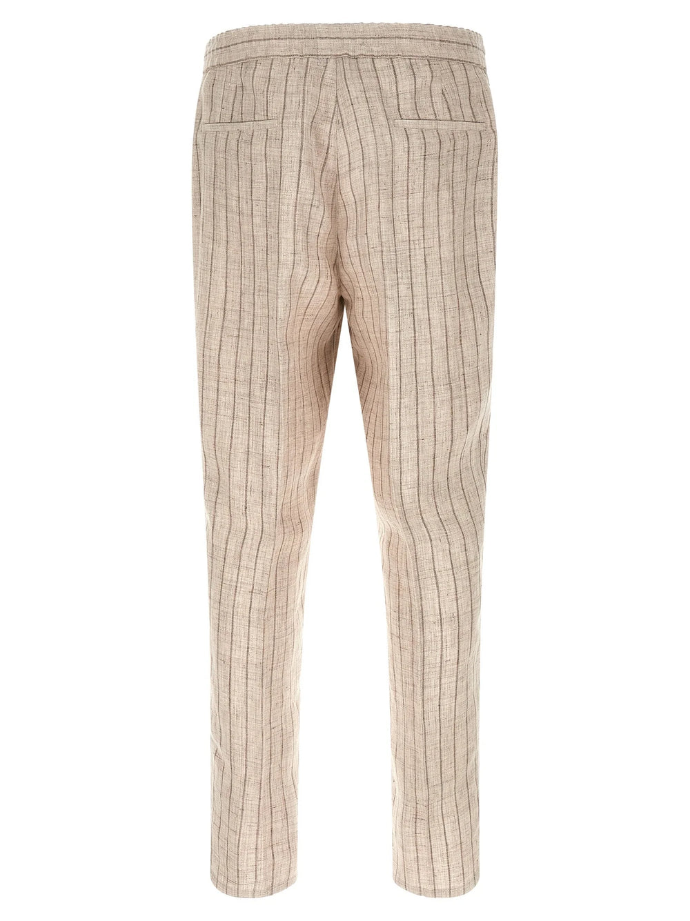 Brunello Cucinelli Beige Linen Casual Pants - IT50 | L
