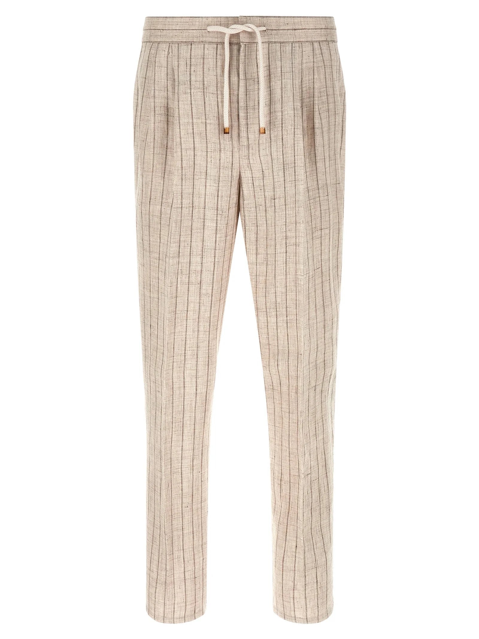 Brunello Cucinelli Beige Linen Casual Pants - IT50 | L