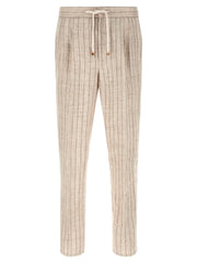 Brunello Cucinelli Beige Linen Casual Pants - IT50 | L