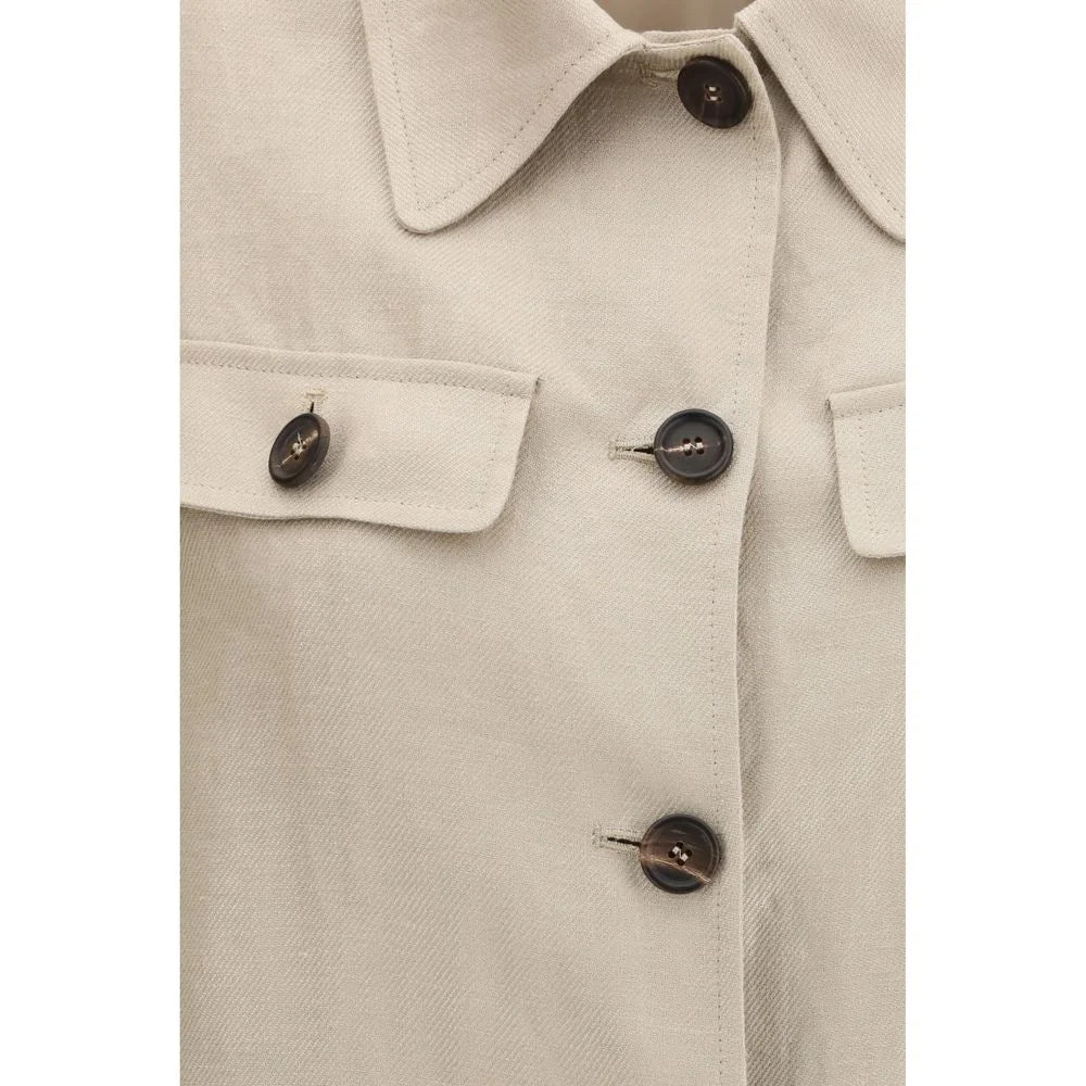 Brunello Cucinelli Beige Linen Clothing