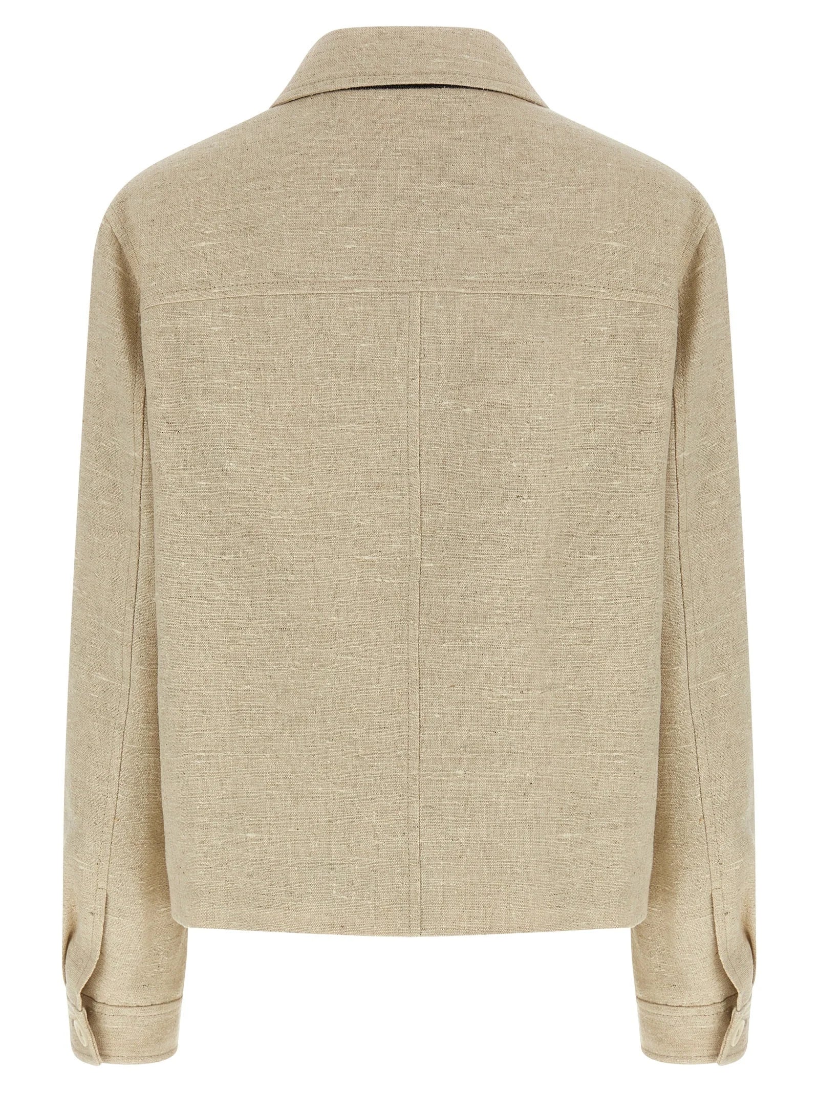 Brunello Cucinelli Beige Linen Jacket