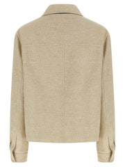Brunello Cucinelli Beige Linen Jacket