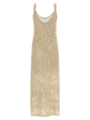 Brunello Cucinelli Beige Linen Long Dress