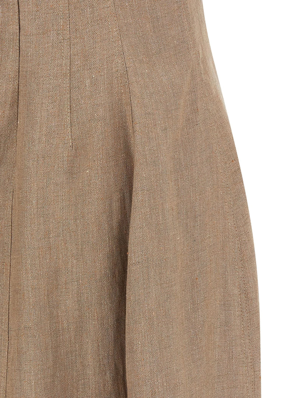 Brunello Cucinelli Beige Linen Long Dress - L