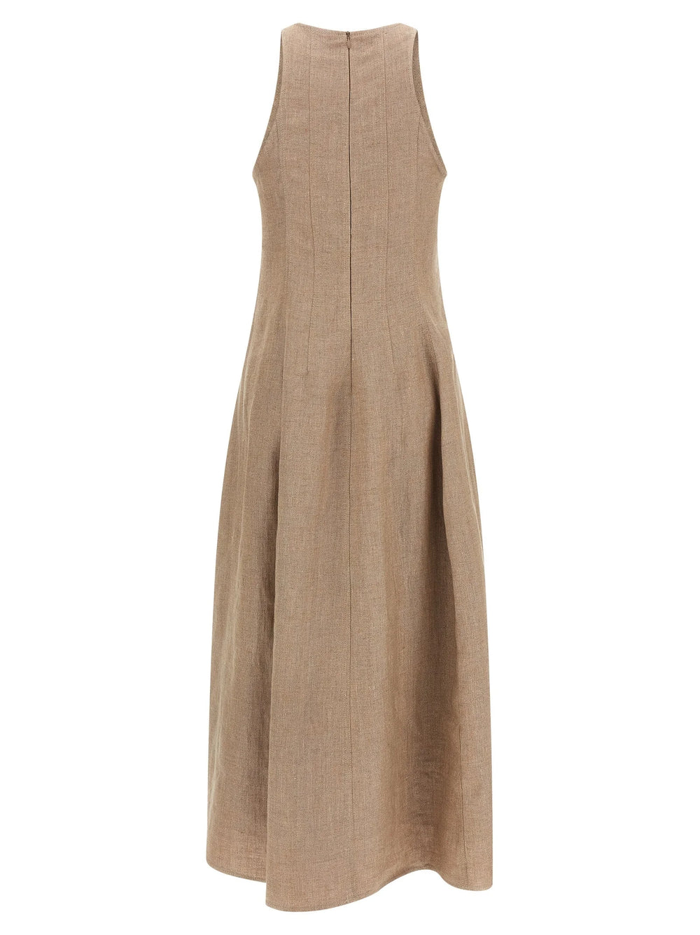 Brunello Cucinelli Beige Linen Long Dress - L