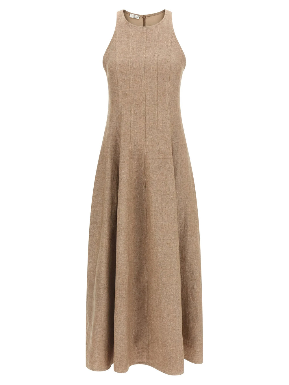 Brunello Cucinelli Beige Linen Long Dress - L