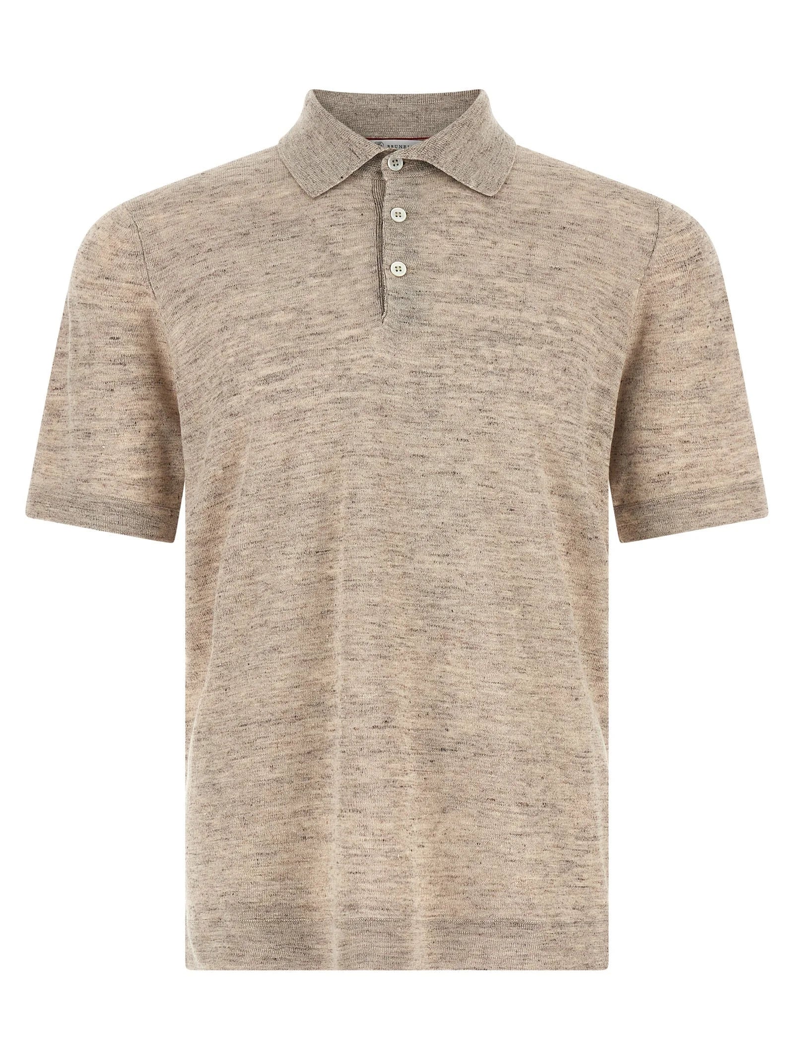 Brunello Cucinelli Beige Linen Polo Shirt - IT46 | S