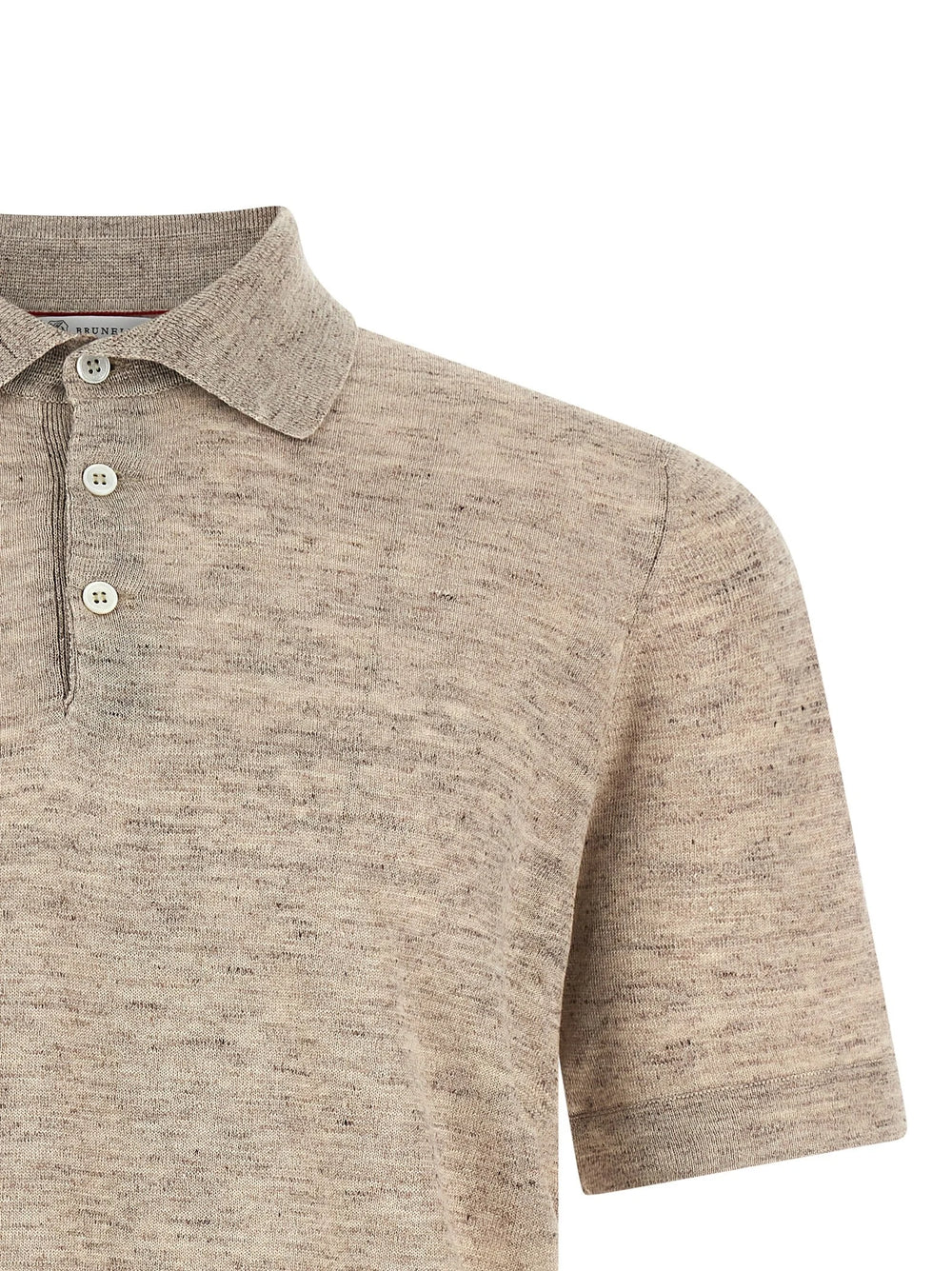 Brunello Cucinelli Beige Linen Polo Shirt - IT46 | S