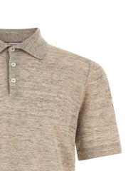 Brunello Cucinelli Beige Linen Polo Shirt - IT46 | S