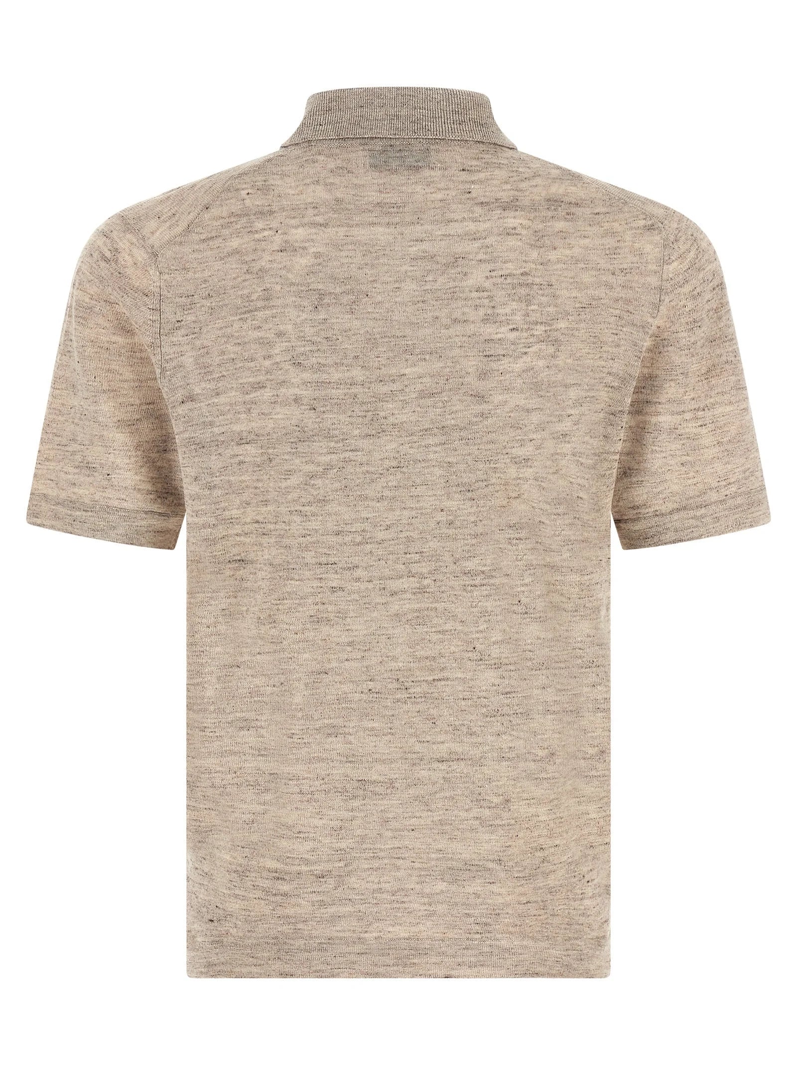 Brunello Cucinelli Beige Linen Polo Shirt - IT46 | S