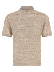Brunello Cucinelli Beige Linen Polo Shirt - IT46 | S