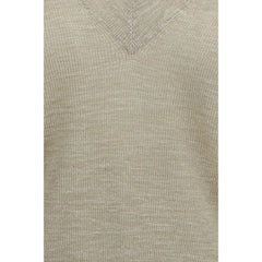 Brunello Cucinelli Beige Linen Sweatshirt