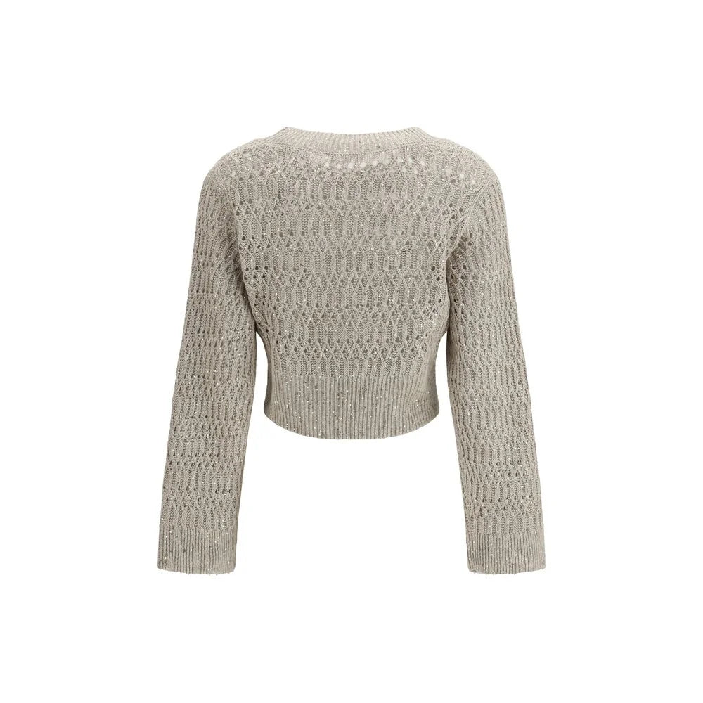 Brunello Cucinelli Beige Linen Sweatshirt - S