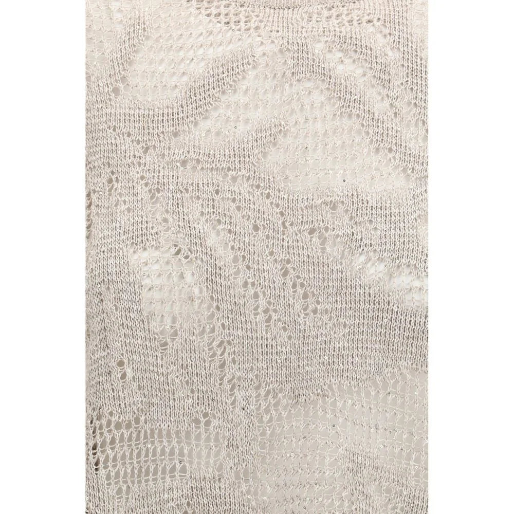 Brunello Cucinelli Beige Linen T-Shirt