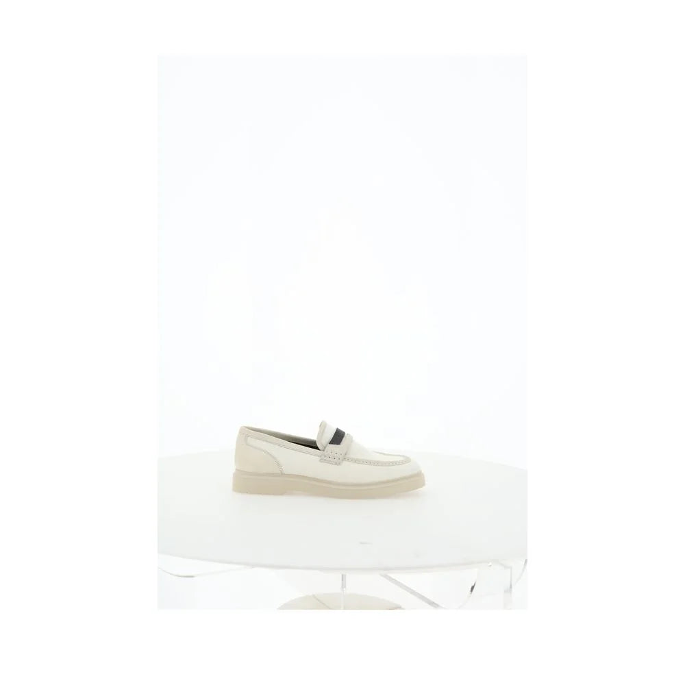 Brunello Cucinelli Beige Loafers Shoes - EU41/US11 - Flats
