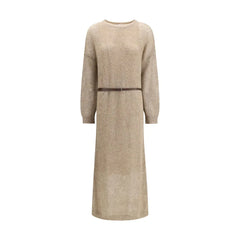 Brunello Cucinelli Beige Mohair Casual Dress - XL