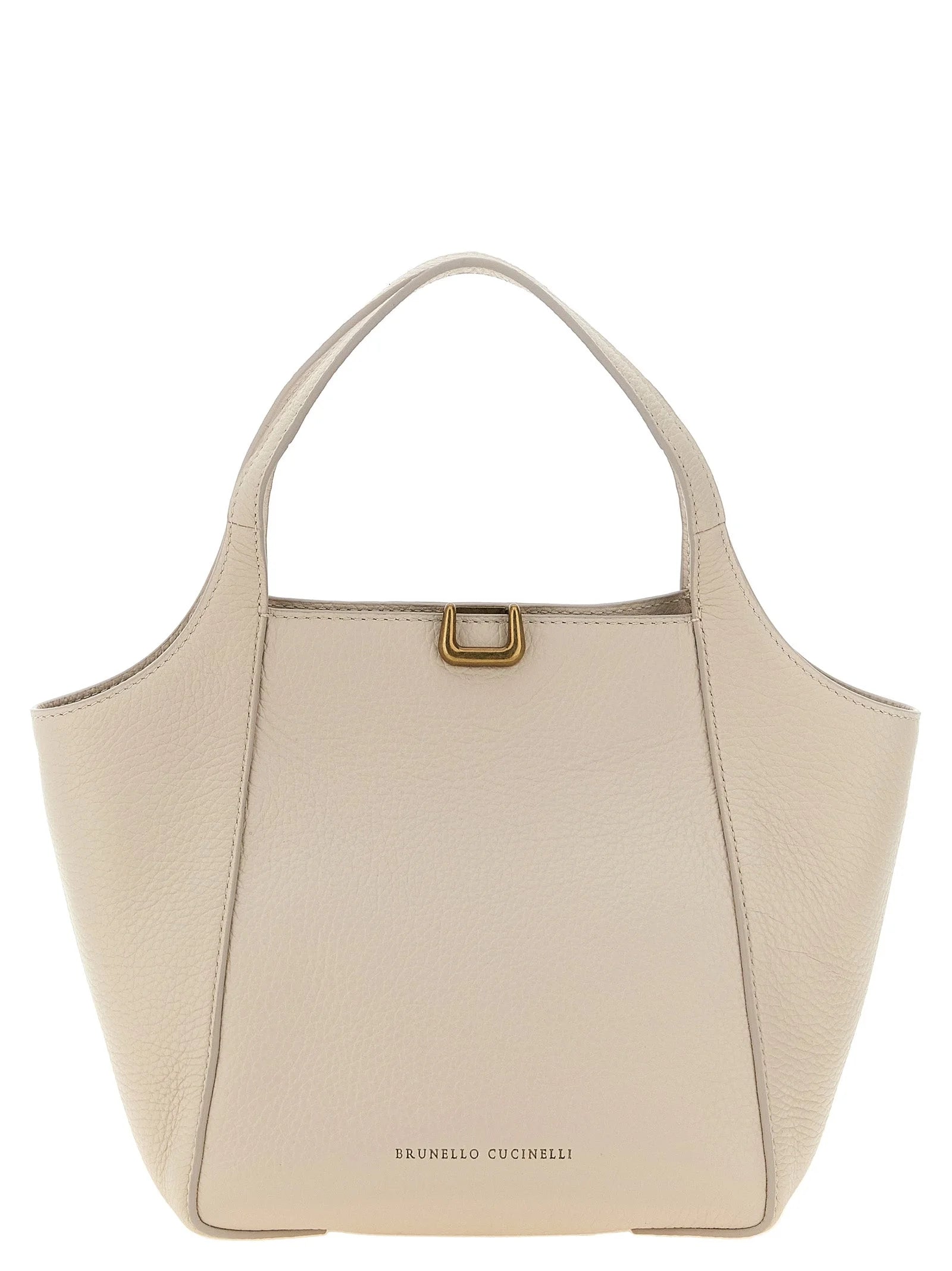 Brunello Cucinelli Beige Nubuc Leather Handbag