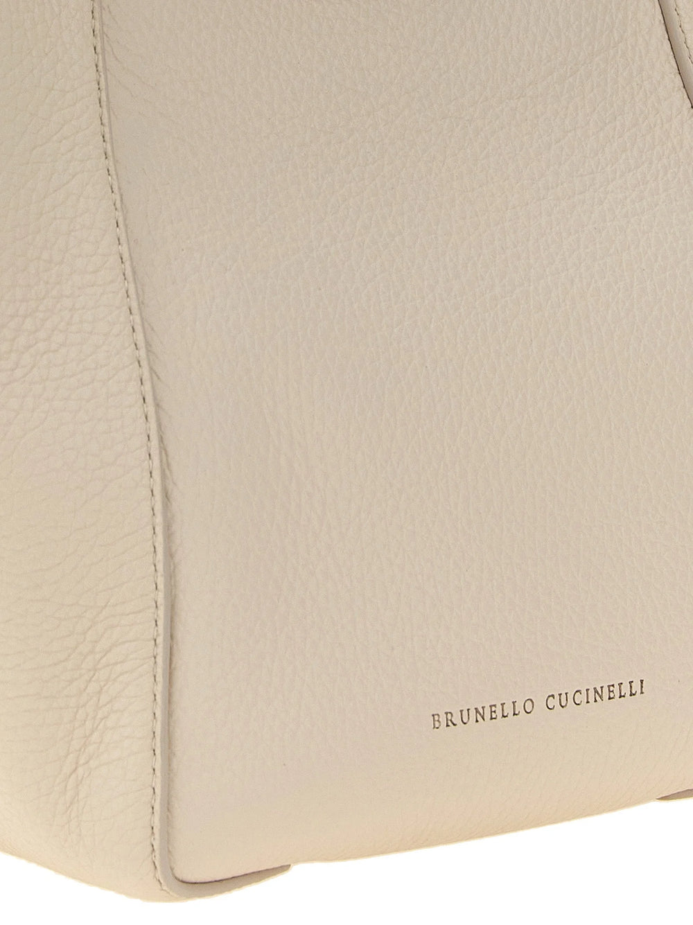 Brunello Cucinelli Beige Nubuc Leather Handbag