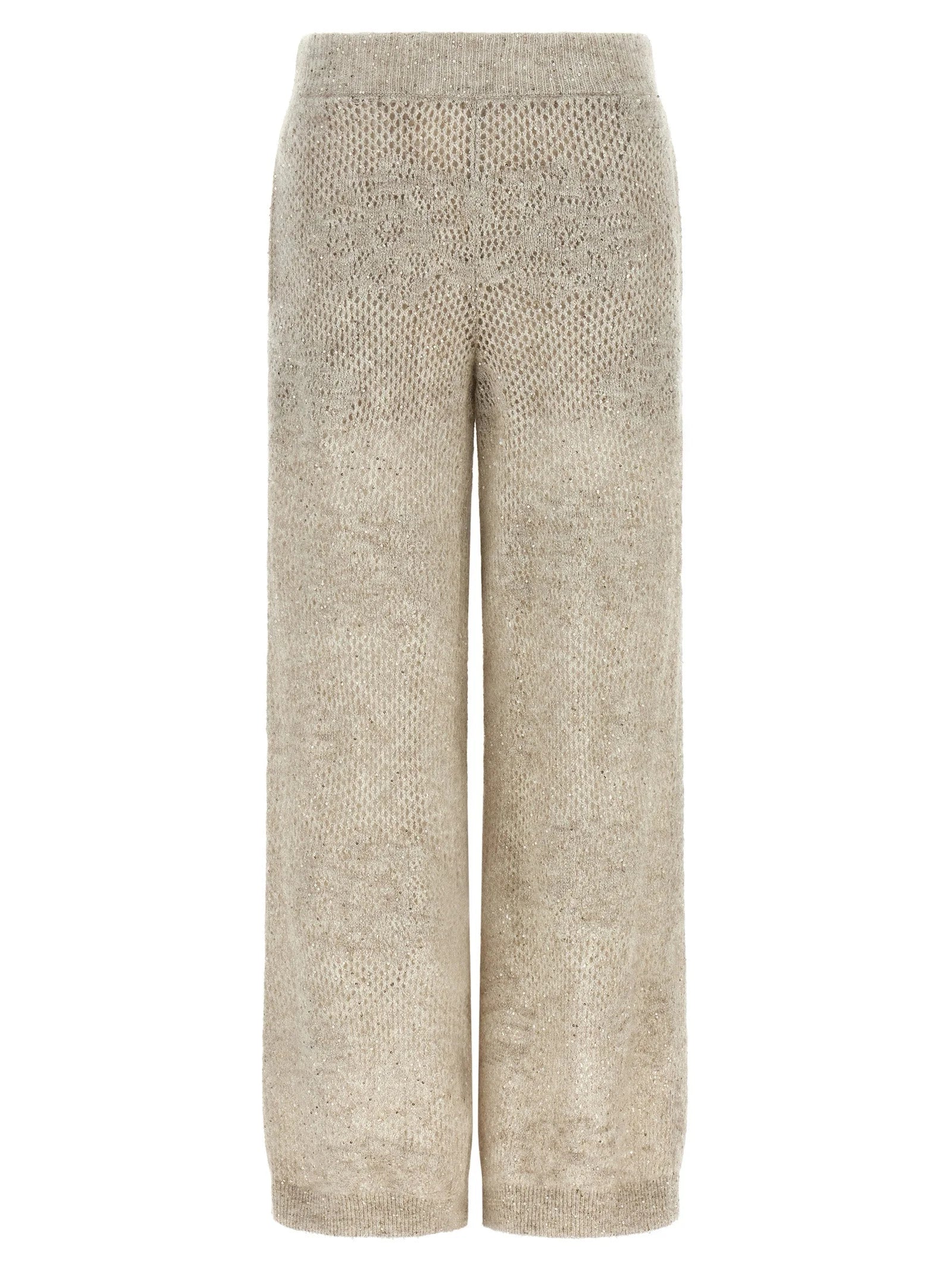 Brunello Cucinelli Beige Nylon Casual Pants