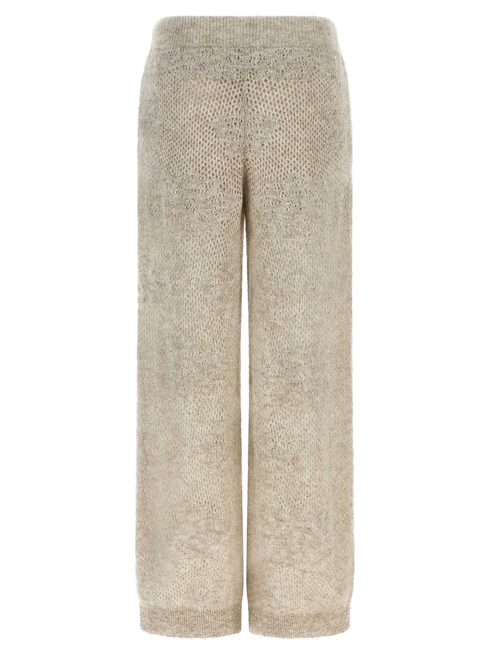 Brunello Cucinelli Beige Nylon Casual Pants