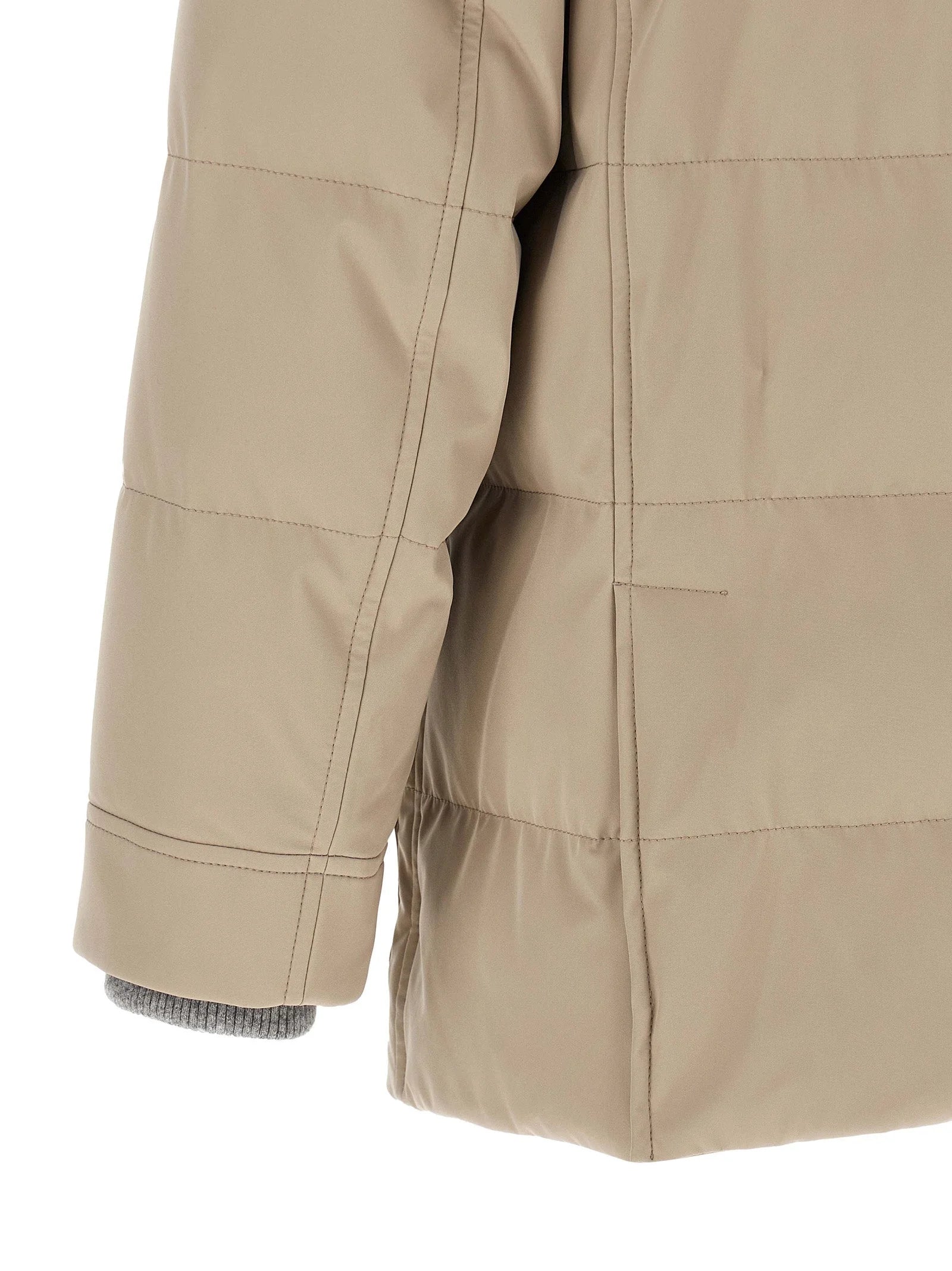 Brunello Cucinelli Beige Polyamide Parka