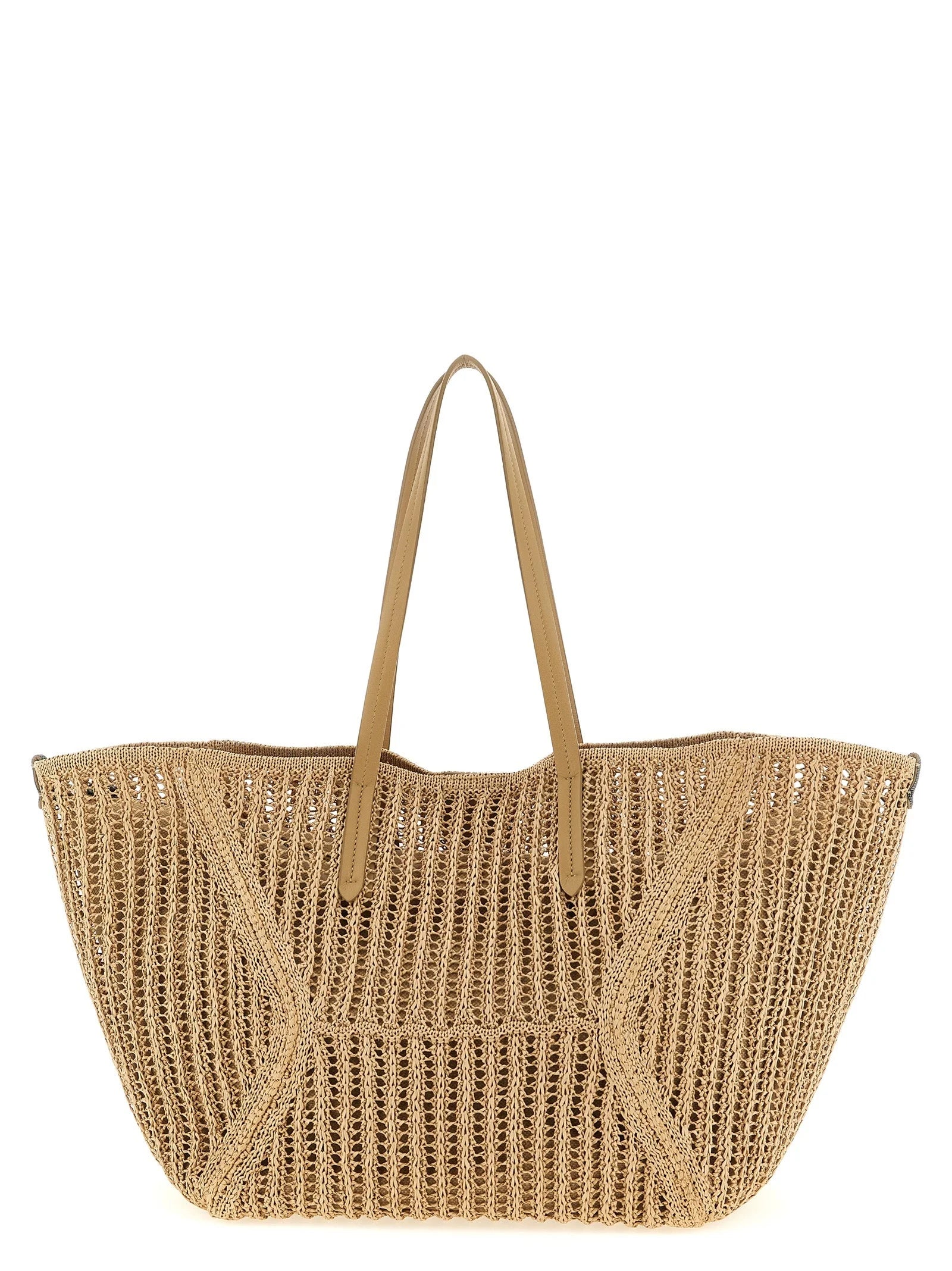 Brunello Cucinelli Beige Polyamide Shoulder Bag