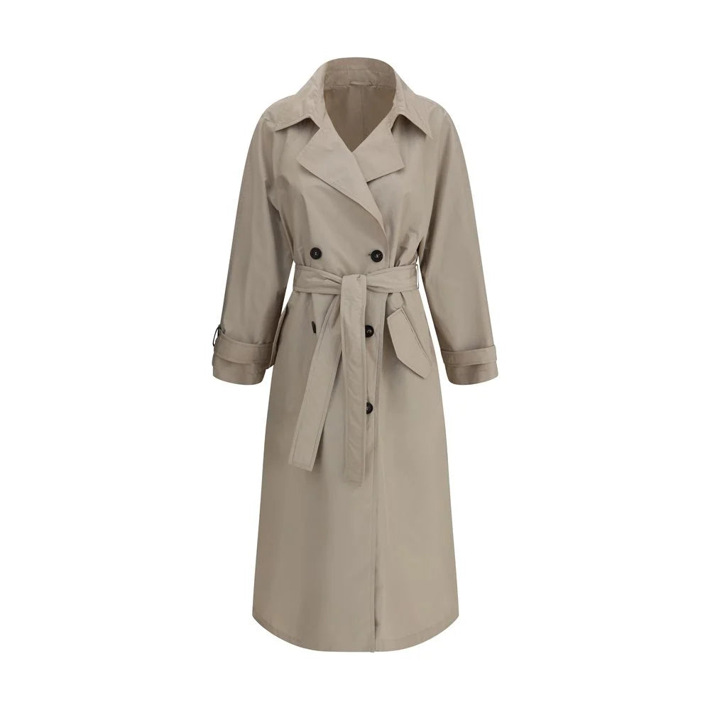Brunello Cucinelli Beige Polyester Coat - IT42 | L
