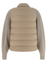 Brunello Cucinelli Beige Polyester Shell Jacket