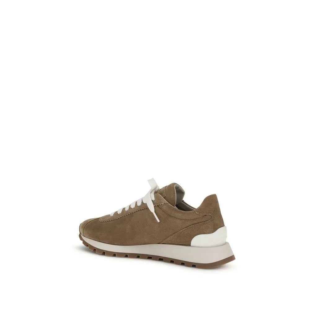 Brunello Cucinelli Beige Rubber Platform Sneakers - EU39/US9