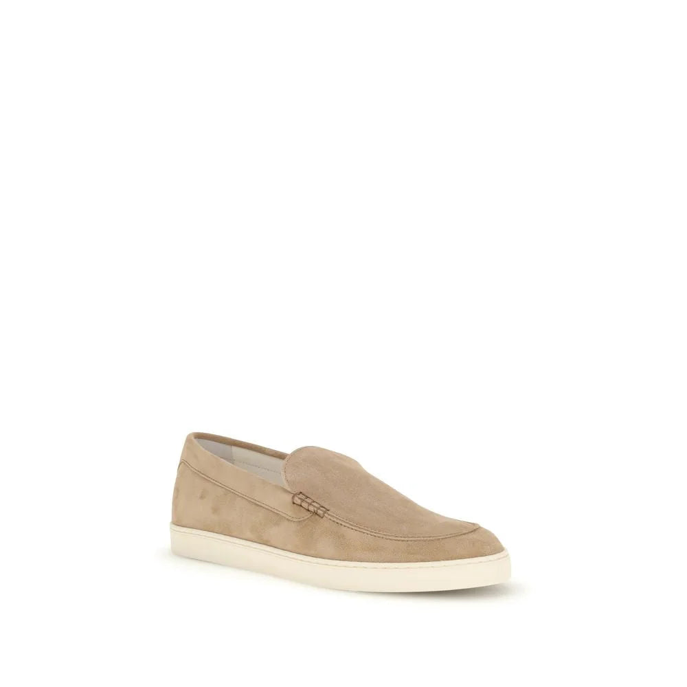 Brunello Cucinelli Beige Rubber Slip-On Loafers - EU44/US11