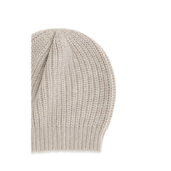 Brunello Cucinelli Beige Silk Beanie