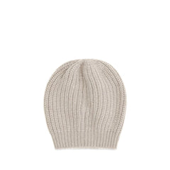 Brunello Cucinelli Beige Silk Beanie